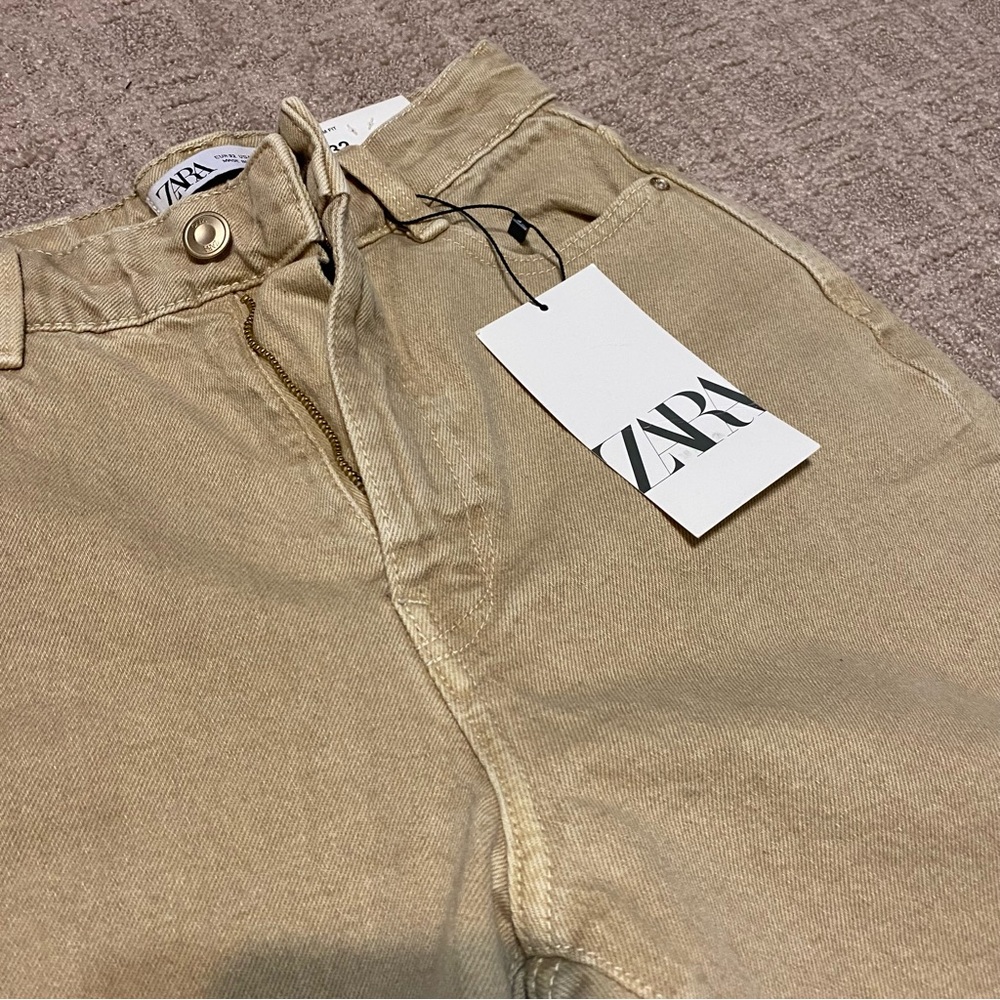 NWT {Zara} Mom Fit High Rise Jeans ~ Size US 0 - Picture 5 of 16